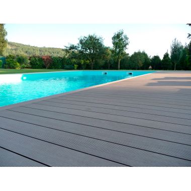 Πάτωμα εξωτερικού χώρου deck wpc γκρι